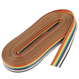 5 Meters 10-Pin Rainbows Color Flat Cable IDC Wire Rainbows Cable Connector Wire Ribbon Extension Cable