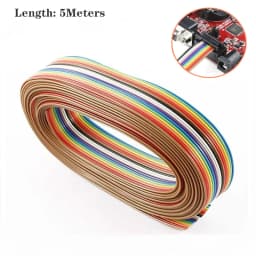 5 Meters 10-Pin Rainbows Color Flat Cable IDC Wire Rainbows Cable Connector Wire Ribbon Extension Cable