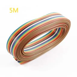 5 Meters 10-Pin Rainbows Color Flat Cable IDC Wire Rainbows Cable Connector Wire Ribbon Extension Cable