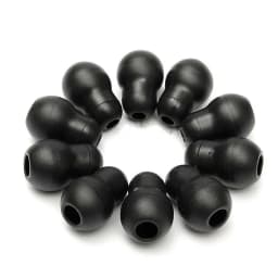 10PCS/Lot Soft Silicone Black Gray Soft Ear Tips Replacement Earplug Earpieces Earbuds For Littmann Stethoscope
