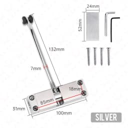 KAK Stainless Steel Automatic Spring Door Closer Door Closing Device Can Adjust The Door Closing Device Furniture Door Hardware
