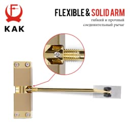 KAK Stainless Steel Automatic Spring Door Closer Door Closing Device Can Adjust The Door Closing Device Furniture Door Hardware
