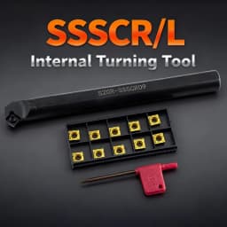 SSSCR/L Lathe Turning Tools S12M-SSSCR09 S25S-SSSCR09 CNC Internal Tool Holder Metal Boring Bar for SCMT/SCGT09 Carbide Inserts