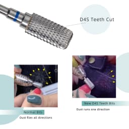 HYTOOS Barrel Nail Drill Bits 3/32 Carbide Burr Dust Proof Bit Milling Cutter For Manicure Electric Drill Nails Accessorie Tool