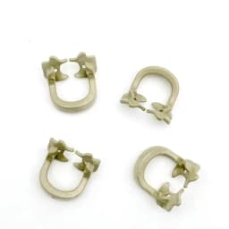 4pcs/set Dental Rubber Dam Clamps Rubber Barrier Clip Resin Material For Dental Lab Dentist Tools