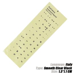 SR Clear Smooth Keyboard Stickers Letter 6 Language Russian German Spain Italy English Japan for Computer Laptop Accessories