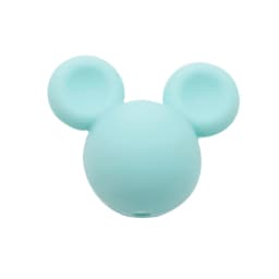 Cute-idea 10pcs Baby Mouse Teething Beads Food Grade chew teether For Necklaces DIY Nursing Pacifier chain Toys Baby goods