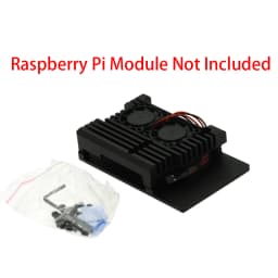 1set Dual Fan Cooling System Module With Heat Sink for Raspberry Pi 4B 3B+ Model + (Plus) not include Raspberry Pi Module