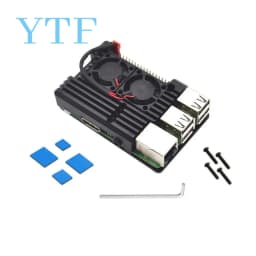 1set Dual Fan Cooling System Module With Heat Sink for Raspberry Pi 4B 3B+ Model + (Plus) not include Raspberry Pi Module