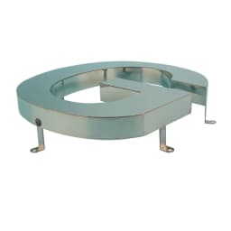 100PCS/Pack 201 Brushed Stainless Steel L Bracket for Backlit Channel Letter Mounting Lug Installation Ear