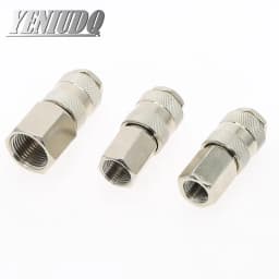 1Pc Euro Air Line Hose Connector Fitting Female Quick Release 1/4" 3/8" 1/2" Inch BSP Female  Pneumatic Fittings EU type