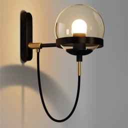 Modern Glass Ball Wall Lamp For Living Room Bedroom Loft Nordic Bedside Wall Light Industrial Bathroom Fixtures E27 Mirror Light