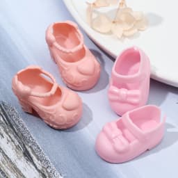 3.8*2.3cm Cute Doll Shoes High-quality Bow Cartoon Pattern Mini Shoes For 30cm American 1/6 BJD Dolls Toys Sandals Accessorie