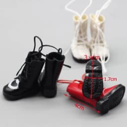 3.8*2.3cm Cute Doll Shoes High-quality Bow Cartoon Pattern Mini Shoes For 30cm American 1/6 BJD Dolls Toys Sandals Accessorie