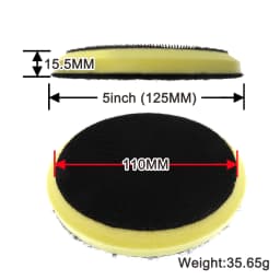 2-6 Inch Interface Cushion Pad Medium Density PU Foam Buffing Pad 1Pcs for Sanding Disc Backing Pad - Hook and Loop