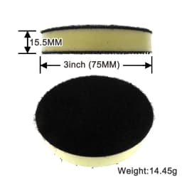 2-6 Inch Interface Cushion Pad Medium Density PU Foam Buffing Pad 1Pcs for Sanding Disc Backing Pad - Hook and Loop