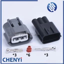 2 sets 3 Pin male female Waterproof Automotive Sensor Connector 6189-0779 Ignition Coil Socket For Nissan BYD F0