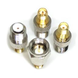 2-20Pcs RF coaxial coax adapter F Type Female Jack to SMA Male Plug Straight F connector to SMA Connector Javino