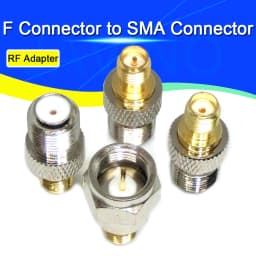 2-20Pcs RF coaxial coax adapter F Type Female Jack to SMA Male Plug Straight F connector to SMA Connector Javino