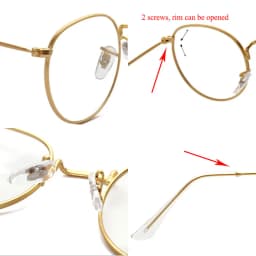 SHAUNA Classic Anti-Blue Light Glasses Frame Brand Designer Fashion Round Metal Optical Frames Computer Glasses