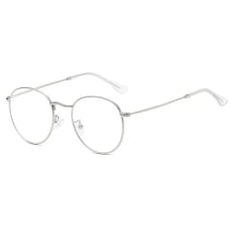 SHAUNA Classic Anti-Blue Light Glasses Frame Brand Designer Fashion Round Metal Optical Frames Computer Glasses