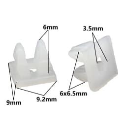 50Pcs Car Plastic Fixed Retainer Nut Screw Grommet Clips Fastener Size Multiple Choices Automotive Repair Tools
