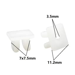50Pcs Car Plastic Fixed Retainer Nut Screw Grommet Clips Fastener Size Multiple Choices Automotive Repair Tools