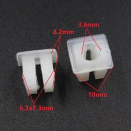 50Pcs Car Plastic Fixed Retainer Nut Screw Grommet Clips Fastener Size Multiple Choices Automotive Repair Tools