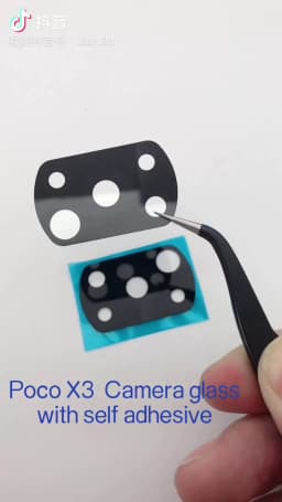 For Poco X3 Rear Back Camera Glass Lens With Frame For Xiaomi POCO X3 NFC / Poco X3 Pro / Poco X3 Cell Phone Repair