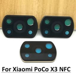 For Poco X3 Rear Back Camera Glass Lens With Frame For Xiaomi POCO X3 NFC / Poco X3 Pro / Poco X3 Cell Phone Repair