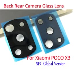For Poco X3 Rear Back Camera Glass Lens With Frame For Xiaomi POCO X3 NFC / Poco X3 Pro / Poco X3 Cell Phone Repair