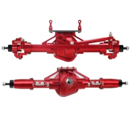 Metal CNC Front Rear Axle with Servo Base for 1/10 RC Rock Crawler Car Axial SCX10 RC4WD D90 Upgrade Parts