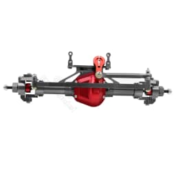 Metal CNC Front Rear Axle with Servo Base for 1/10 RC Rock Crawler Car Axial SCX10 RC4WD D90 Upgrade Parts