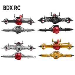 Metal CNC Front Rear Axle with Servo Base for 1/10 RC Rock Crawler Car Axial SCX10 RC4WD D90 Upgrade Parts