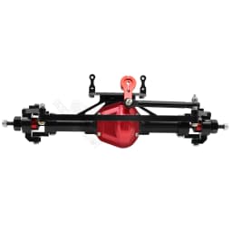 Metal CNC Front Rear Axle with Servo Base for 1/10 RC Rock Crawler Car Axial SCX10 RC4WD D90 Upgrade Parts