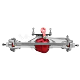 Metal CNC Front Rear Axle with Servo Base for 1/10 RC Rock Crawler Car Axial SCX10 RC4WD D90 Upgrade Parts