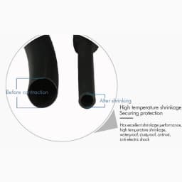 2:1 5M/100M Black Polyolefin Shrinking Assorted Heat Shrink Tube Wire Cable Insulated Sleeving Tubing Wire Connector Protector
