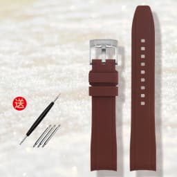 High-quality Rubber Watchband 18mm 20mm 21mm 22mm Bracelet for S-Eiko Omega Moonswatch Rolex Watch Band Curved End Watch Strap