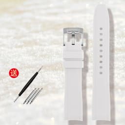 High-quality Rubber Watchband 18mm 20mm 21mm 22mm Bracelet for S-Eiko Omega Moonswatch Rolex Watch Band Curved End Watch Strap