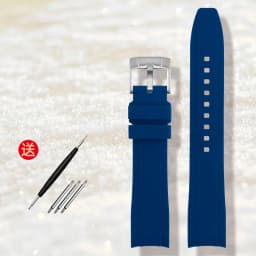 High-quality Rubber Watchband 18mm 20mm 21mm 22mm Bracelet for S-Eiko Omega Moonswatch Rolex Watch Band Curved End Watch Strap