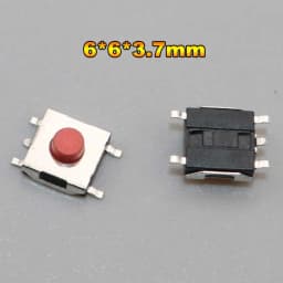 Cltgxdd 10PCS Tactile Push Button Switch Car Remote Control Keys Button Touch Micro Switch Momentary SMD DIP 2*4 3*6 4*4 6*6