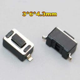 Cltgxdd 10PCS Tactile Push Button Switch Car Remote Control Keys Button Touch Micro Switch Momentary SMD DIP 2*4 3*6 4*4 6*6