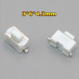Cltgxdd 10PCS Tactile Push Button Switch Car Remote Control Keys Button Touch Micro Switch Momentary SMD DIP 2*4 3*6 4*4 6*6