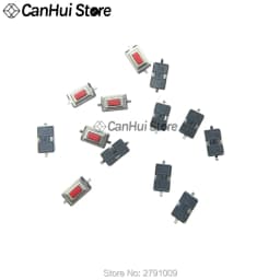 100Pcs/lot 3*6*2.5mm 3*6*2.5H 3x6x2.5mm 2Pin SMD Red/White Push Button Switch Microswitch Tact Switch For PCB