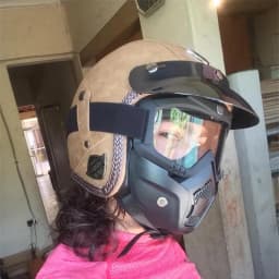 Retro Vintage Helmet Motorcycle 3/4 Open Face DOT Approved Visor PU Leather Casco Moto Helmet Motocross Helmets With Goggle Mask