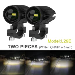 15W Super Bright Tri-model Motorcycle LED Headlight W/ Mini Projector Lens Car ATV Driving Foglight Auxiliary Spotlight