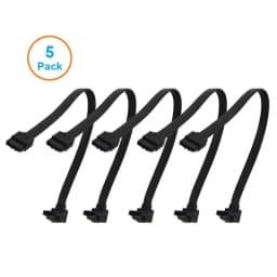 5pcs 10CM SATA 3.0 Harddrive 6Gb/s Serial ATA DATA Cable 90 Angled 180 Connector SATA3 SATAIII 6Gbps Hard Drive Disk,SSD Adapter