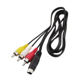 1pc 5ft 4 Pin S-Video Male To 3 RCA Male Plug AV Audio Video Adapter Connector Cable for DVD PC TV