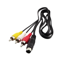1pc 5ft 4 Pin S-Video Male To 3 RCA Male Plug AV Audio Video Adapter Connector Cable for DVD PC TV