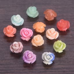 10pcs 6mm 8mm 10mm Flower Shape Gradient Color Artificial Coral Shell Powder Loose Beads for Jewelry Making DIY Crafts Findings